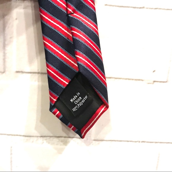 Dockers Red, White & Blue Striped Tie EUC - Picture 5 of 6